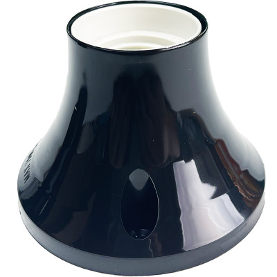 PORTALAMPARAS DE ZOCALO BASE RECTO E27 NEGRO...