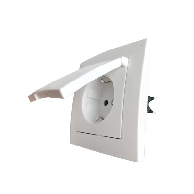 ENCHUFE SCHUKO CON TAPA ABATIBLE [6H1C51CM]