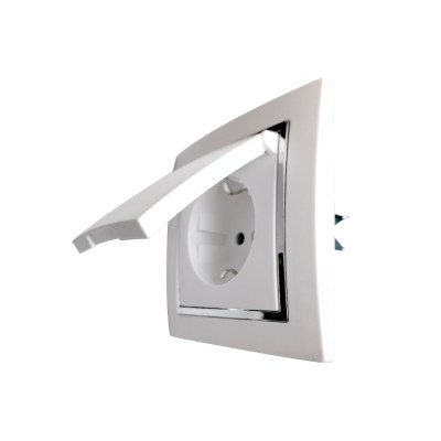 ENCHUFE SCHUKO CON TAPA ABATIBLE [6H1H51CM]