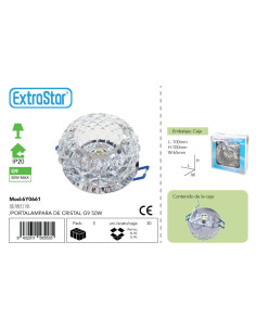 PORTALAMPARA DE CRISTAL G9 50W MAX CJ30[6Y0661]