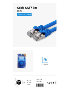 CABLE LATIGUILLO CAT7 3M CJ120 [6CAT7B3M]