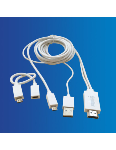 CABLE MHL- (M.USB  USB HDMI) 2 MTS CJ72 [6ST6002]