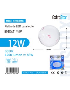 PLAFON DE LED PARA TECHO 12W 6500K 1200Lm [AD260DMG]