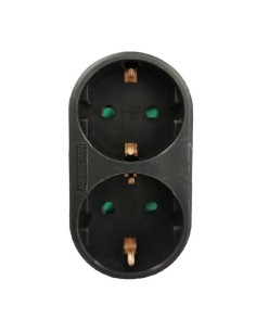 ADAPTADOR 2 REDONDO X16A CON OBTURADOR NEGRO BORDE...