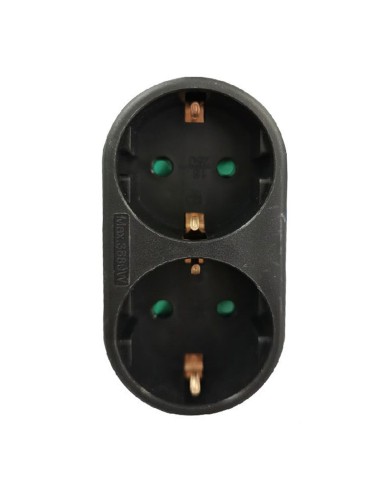 ADAPTADOR 2 REDONDO X16A CON OBTURADOR NEGRO...