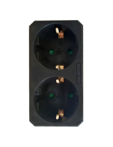 ADAPTADOR 2 REDONDO X16A CON OBTURADOR NEGRO...