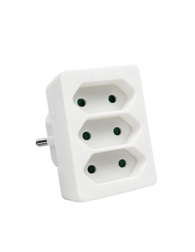 ADAPTADOR 3X10A CON OBTURADOR 2300W 6KFCZB013