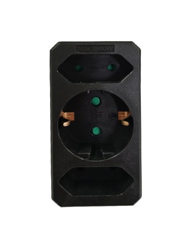 ADAPTADOR 1 REDONDO X16A+2 PLANO X10A CON...