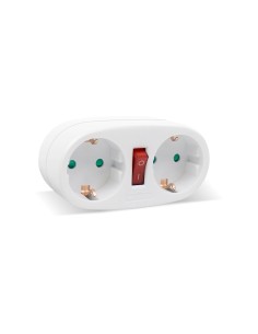ADAPTADOR CON INTERRUPTOR 2X16A FORMA ELIPSE 250V MAX....