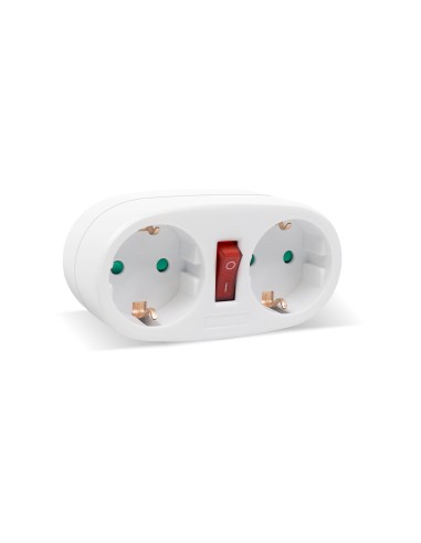 ADAPTADOR CON INTERRUPTOR 2X16A FORMA ELIPSE...