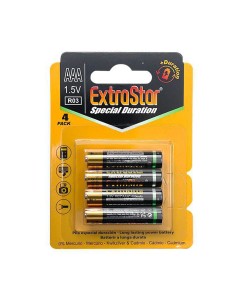 PILAS (EXTRASTAR) AAA 1.5V BLISTER 4 PIEZAS CJ240 [JR03P-4B]