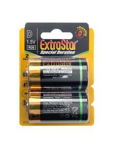 PILAS (EXTRASTAR) R20D 1.5V BLISTER 2 PIEZAS CJ96 [JR20P-2B]