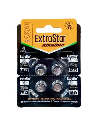 PILAS BOTON(EXTRASTAR) PACK4 EX:12 LR920 371...