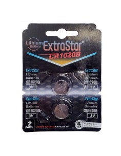 PILAS BOTON(EXTRASTAR) CR1620 3V PK2 EX:12 CJ576 [JCR1620B]
