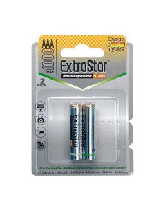 PILAS RECARGABLES (EXTRASTAR)HR03*2 1000MAH  384 [JAAA1000]
