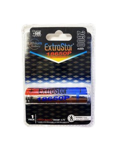 PILA LITIO RECARGABLE 2600mAh 3.7V CATODO PLANO [J18650P]
