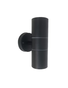 PROYECTOR PARED 2XGU10 MAX.2X35W IP44 NEGRO SIN BOMBILLA