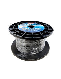 CABLE ELECTRICO PLANO H03VVH2-F 2G0.75MM 100MTS NEGRO