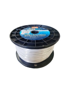 CABLE ELECTRICO PLANO H05VVH2-F 2G0.75MM 100MTS BLANCO