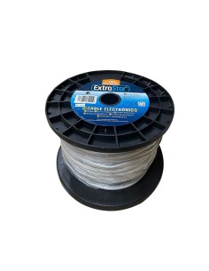 CABLE ELECTRICO PLANO H03VVH2-F 2G0.75MM 100MTS BLANCO