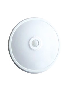 Plafon LED C/SENSOR PIR 15W REDONDO 6500K CJ12 [AYCB1073-1]