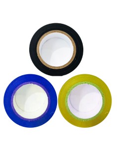 CINTA AISLANTE IGNIFUGO PACK3 NEGRO AZUL Y TIERRA 7MTS...