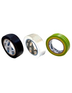 CINTA AISLANTE IGNIFUGO PACK3 NEGRO BLANCO Y TIERRA 7MTS...