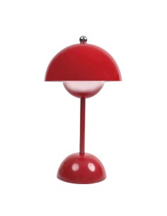 LAMPARA DE MESA METAL FLOR ROJO LUZ REGULABLE...