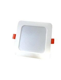 FOCO DOWNLIGHT 9W 900LM 6500K LUZ FRIA CUADRADO LISO...