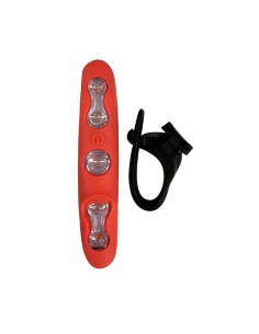 LINTERNA LED PARA BICICLETA LUZ ROJO 7MODOS FUNC.2XAAA...