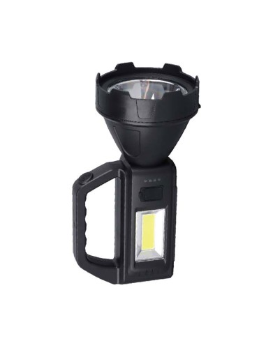 LINTERNA LED+COB NEGRO CON ASA MAX.160LM 4MODOS...