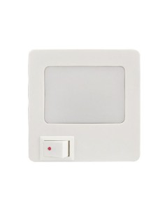 LUZ DE NOCHE LED CON INTERRUPTOR BLANCO CUADRADO 1W 6LM...