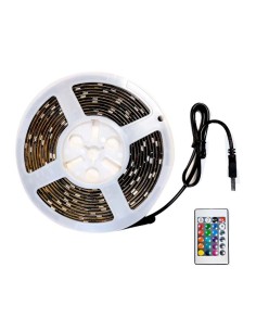 TIRA DE LED NEGRO USB 3IN1 RGB 5MTS 150LED C/MANDO...