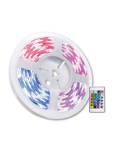 TIRA DE LED 3IN1 RGB 24W 5MTS 150LED C/ADAPTADOR C/MANDO...