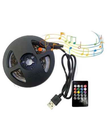 TIRA DE LED USB 3IN1 RGB 3MTS 90LED CONTROL...