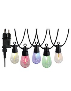GUIRNALDA LED 5COLORES EFECTO METEORO 10XS14 BOMB TRANSP...