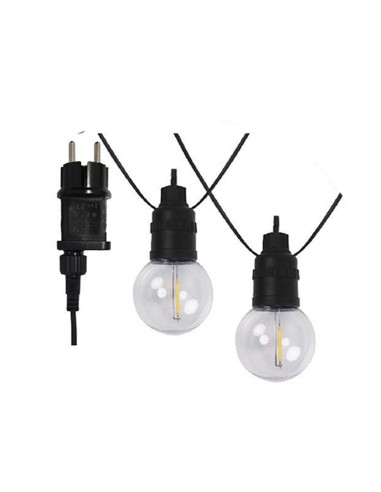 GUIRNALDA LED 10XBOMBILLAS G50 8MTS 5.7W 395LM...