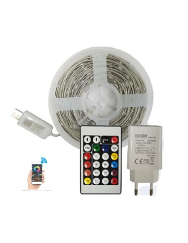 TIRA DE LED PVC USB RGB 20M 200LED CON...