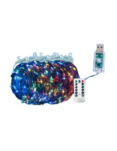 GUIRNALDA DE ALAMBRE LED RGB 2MX2M 200LED 6TIRAS 8MODOS...