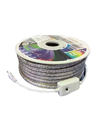 TIRA DE LED 220V RGB 50MTS 60D/M 8W/M IP65...