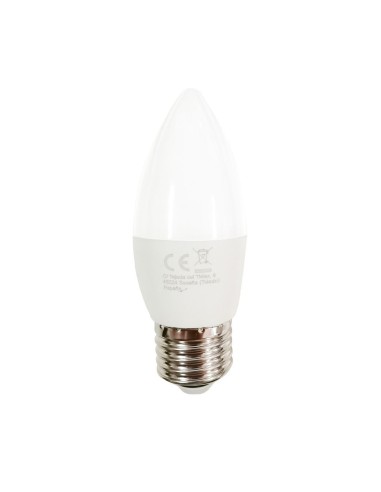 BOMBILLA LED C37 7W E27 670LM 3000K LUZ CALIDA...