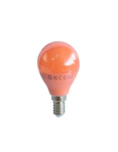 BOMBILLA BOLA LED G45  E14/3.5W ROJO CJ144 [AE14RED]