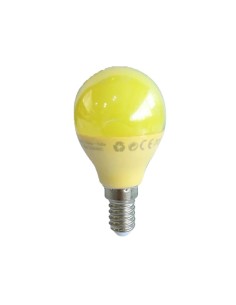 BOMBILLA BOLA LED G45  E14/3.5W AMRILLO CJ144 [AE14YELLOW]