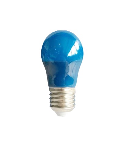 BOMBILLA BOLA LED G45  E27/3.5W AZUL CJ144...