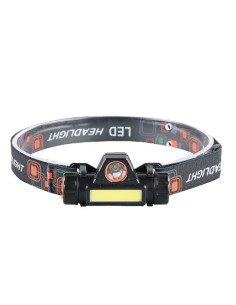 LINTERNA FRONTAL LED MAX 127LUMEN RECARGABLE 2MODOS IP20...