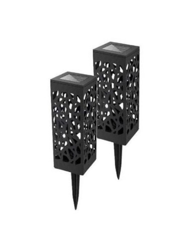 LAMPARA DE JARDIN SOLAR PACK2 0.01W 1.9LM 3000K...