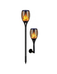 LAMPARA SOLAR  LED EFECTO LLAMA 78CMX12CM IP65 CON SENSOR...