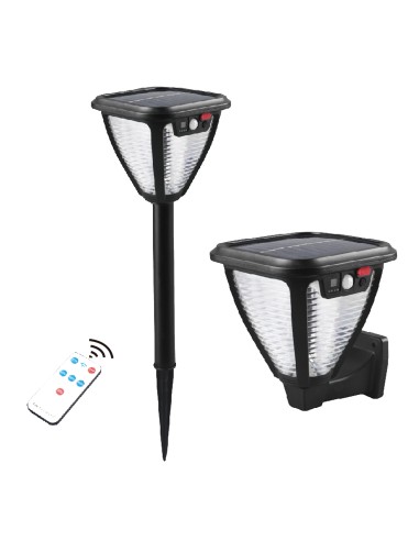 LUZ SOLAR CON SENSOR PIR 4W 200L 6500K IP44...