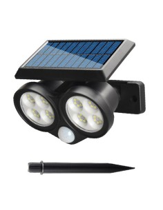 LAMPARA DE JARDIN SOLAR BUHO 7W 280LM IP44 6500K CON...
