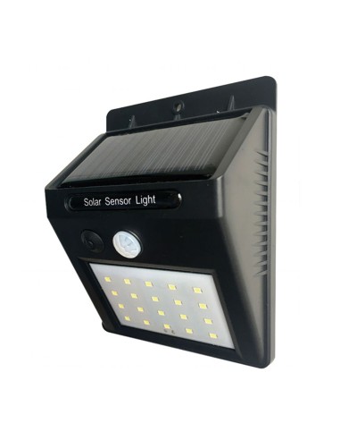 LED SOLAR CON SENSOR 3W 230L 6500K LUZ FRIA...